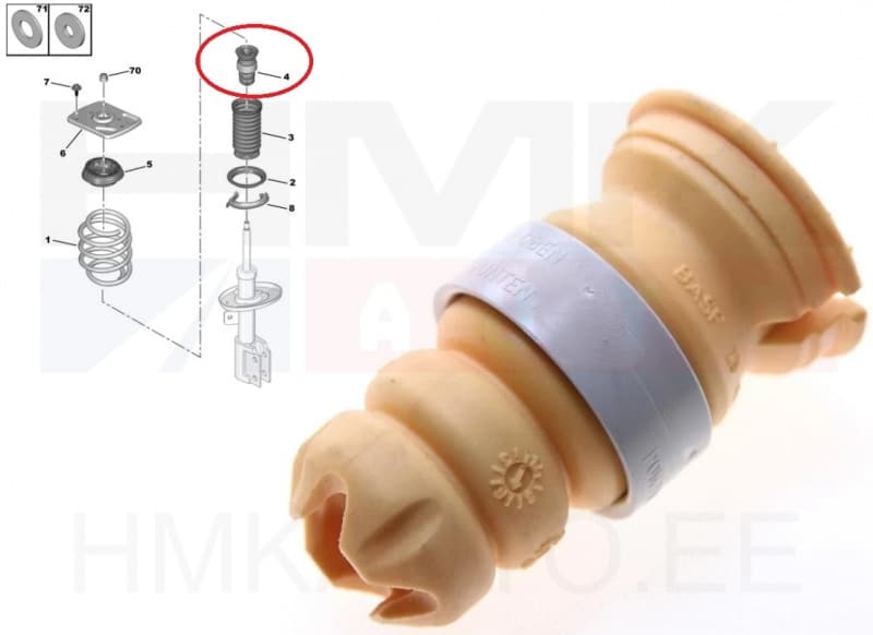 Amortisaatori läbilöögi puhver OEM Jumpy/Expert 2016-