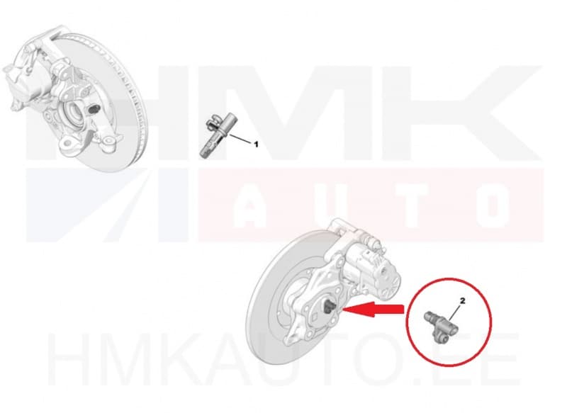 ABS andur tagumine OEM Citroen C4,Berlingo/Peugeot 308, Rifter, Partner 2018-