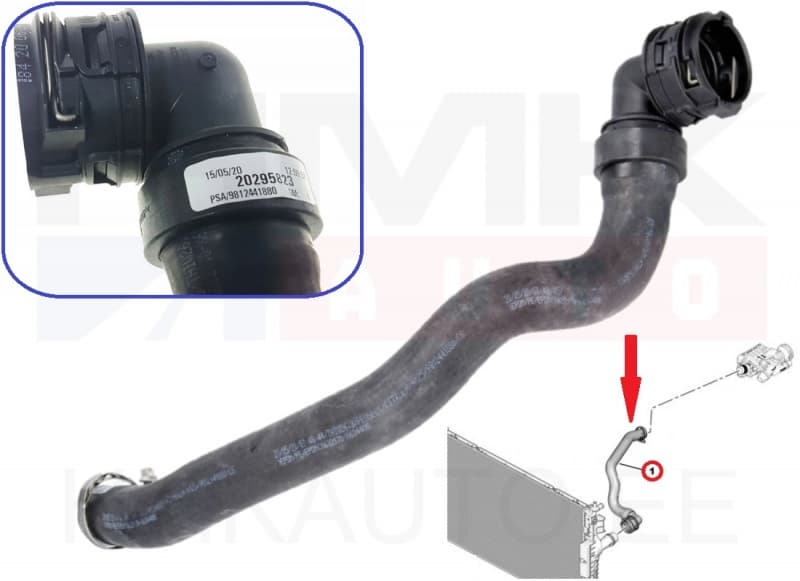 Jahutusvedeliku lõdvik OEM Citroen/Peugeot 1,5BlueHDI DV5R