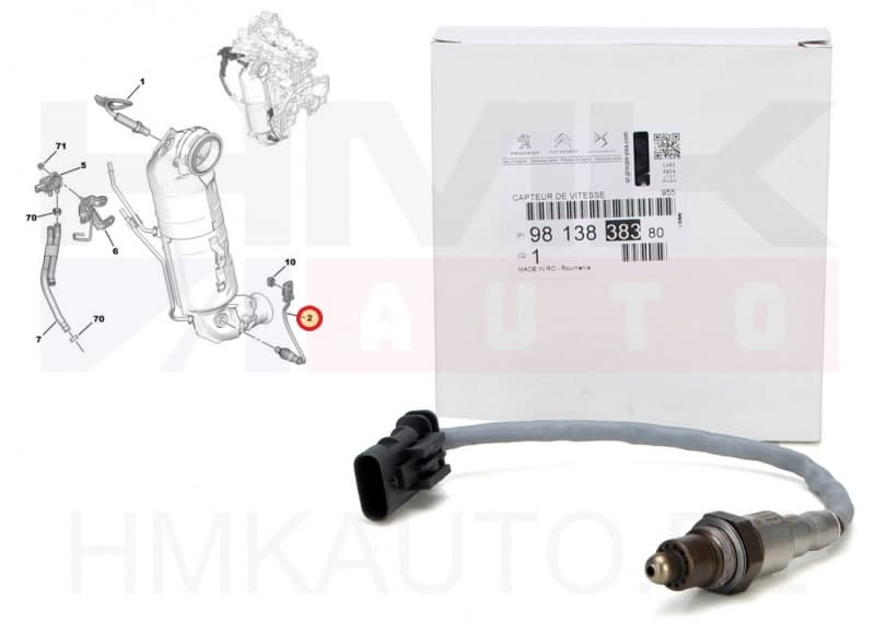 Lambda andur alumine OEM Citroen/Peugeot 1,2 EB mootorid