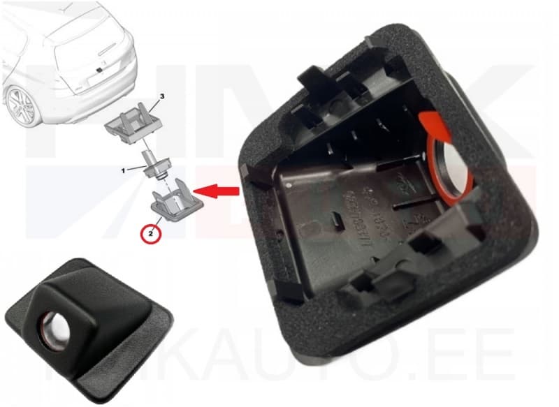 Tagurduskaamera kate OEM Peugeot 308 2013-17