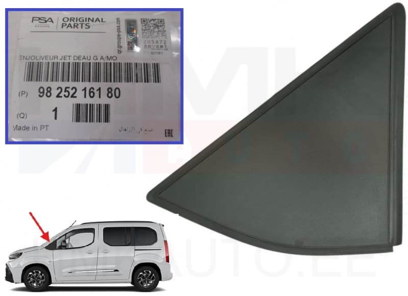 Esitiiva ülanurga katteliist vasak OEM Citroen Berlingo/Peugeot Rifter 2018-