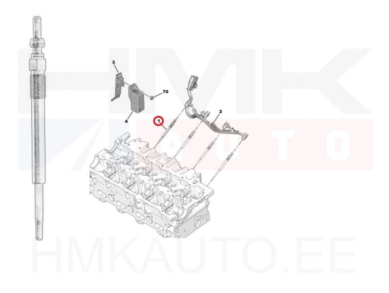 Eelsüüteküünal OEM Citroen/Peugeot 2.2HDI DW12 EURO6