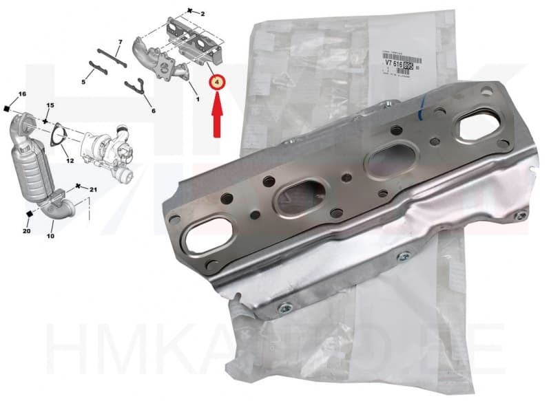 Väljalaskekollektori tihend OEM Citroen/Peugeot 1,6THP  EP6