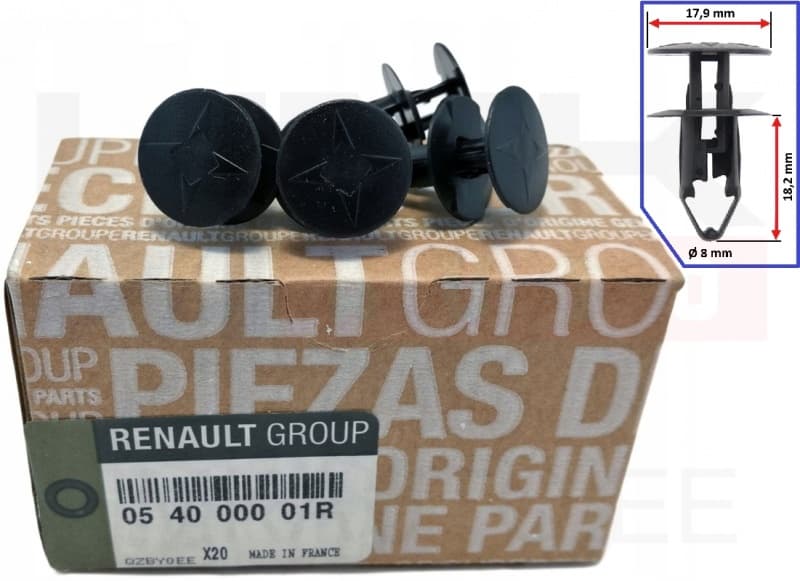 Tüübel OEM Renault 8mm (1tk.)