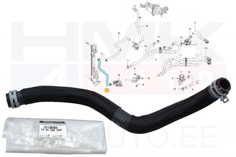 Jahutusvedeliku lõdvik OEM Renault Trafic 1,6dCi