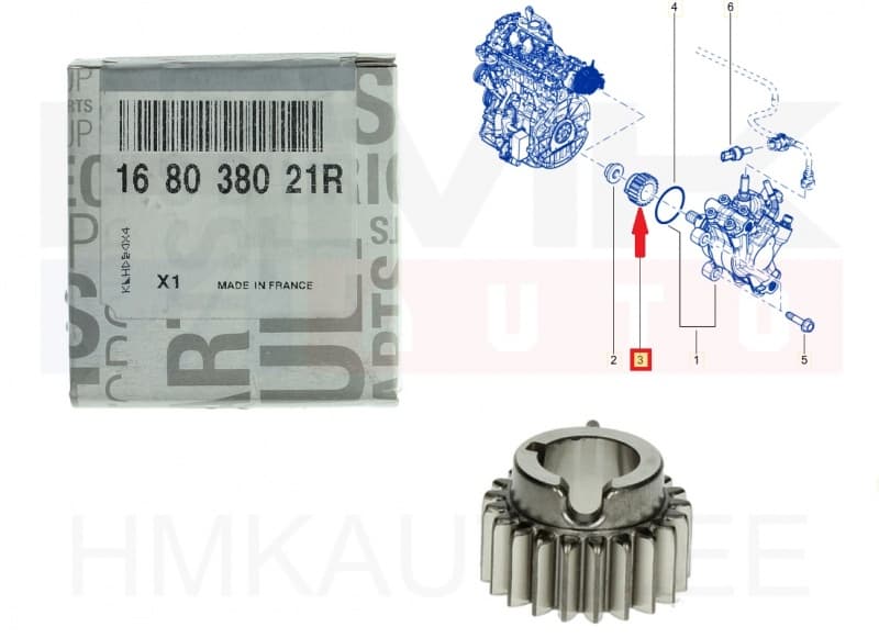 Kütusepumba hammasratas OEM Renault Master 2,3DCi 2014-