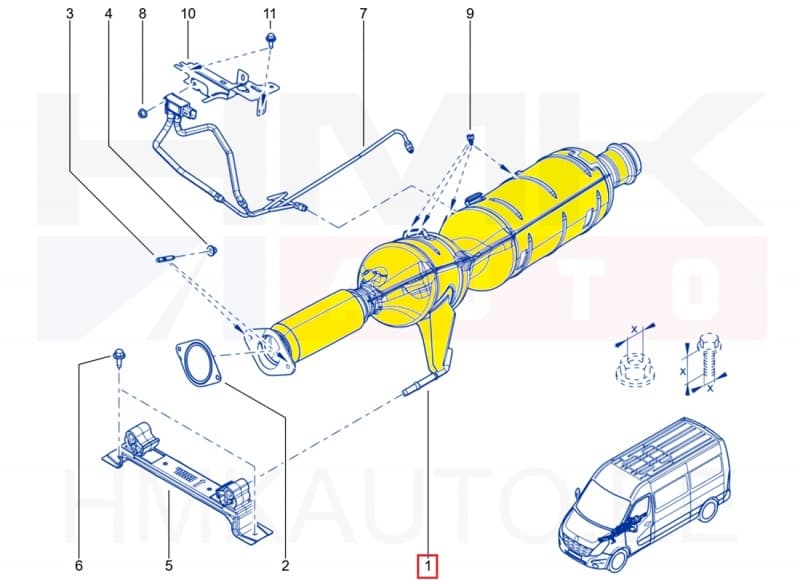 Tahmafilter(DPF/FAP) OEM Renault Master III 2,3DCI 2014- (M9T-726)
