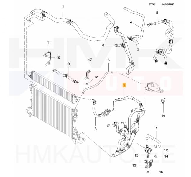 Jahutusvedeliku lõdvik OEM Renault Master 2010- RWD