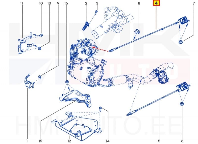 NOx andur eesmine OEM Renault/Dacia 1,5BluedCi 2020-