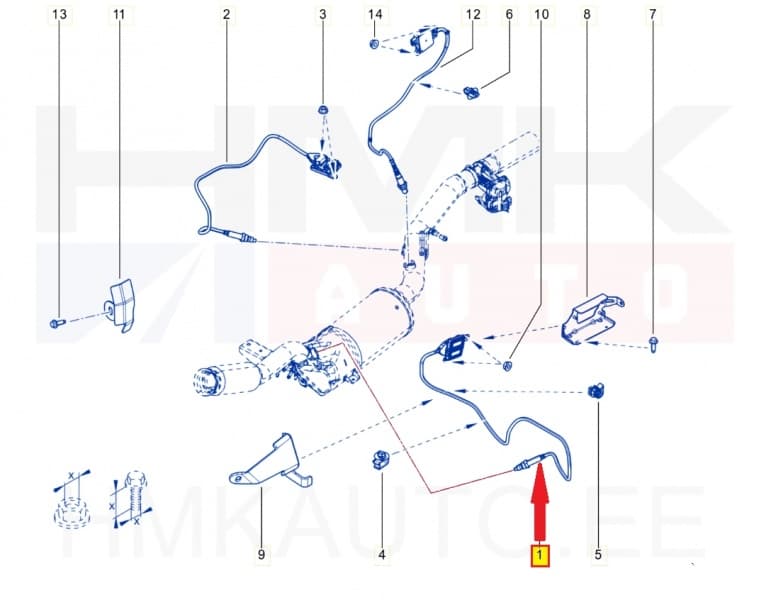 NOx andur eesmine OEM Renault Trafic 2,0DCi