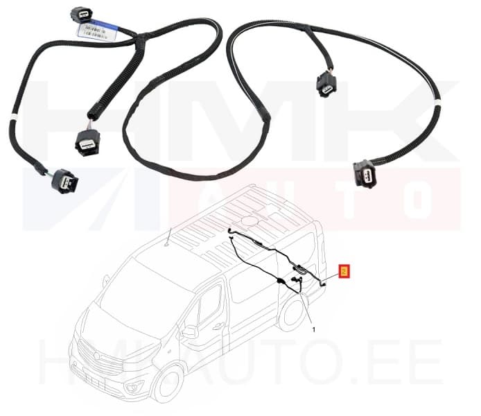 Parkimisandurite juhtmestik tagumine OEM Renault Trafic III 2015-