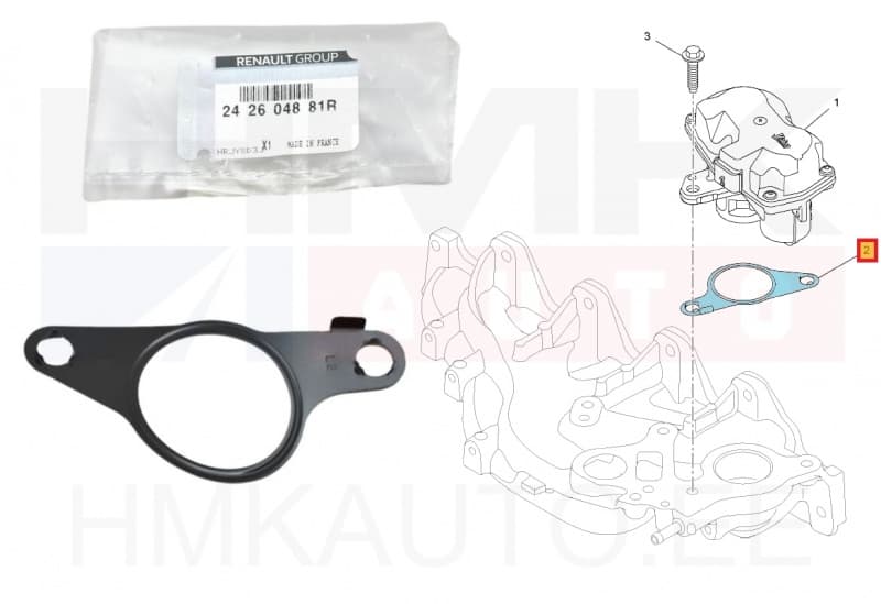 EGR klapi tihend OEM Renault 1,6DCI