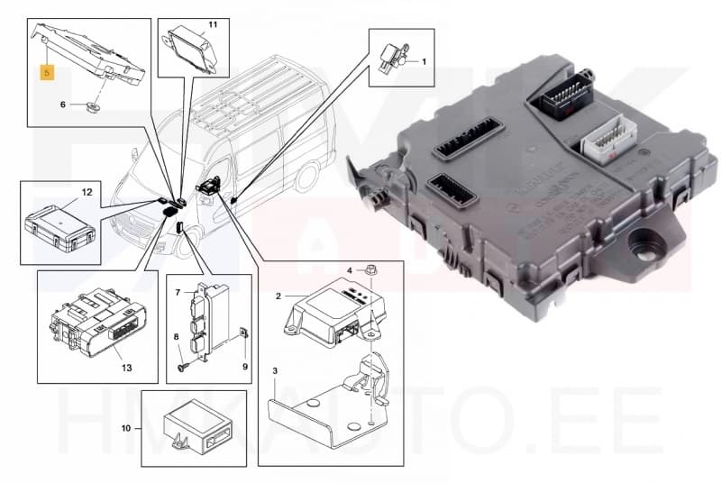 Keskelektroonika juhtplokk (BCM) OEM Renault Master 2010-14