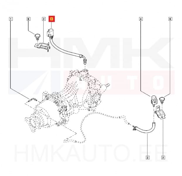 Tuulutusvoolik reduktorile OEM Renault Kadjar/Koleos