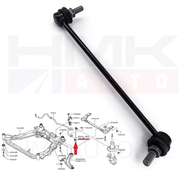 Stabilisaatori otsavarras eesmine vasak OEM Renault Koleos / Nissan Qashqai,X-Trail