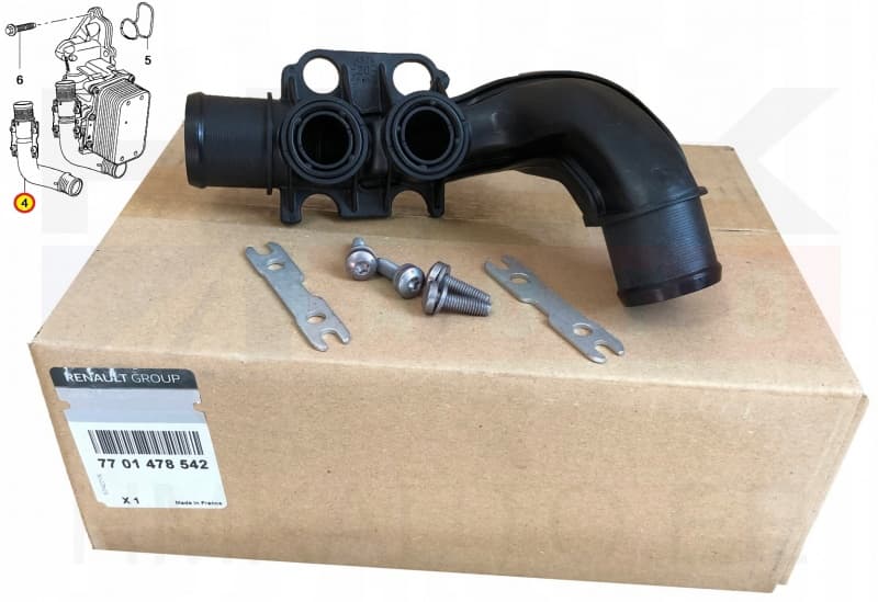 Jahutusvedeliku toru õlijahutile OEM Renault Master 2,3DCI  2010-
