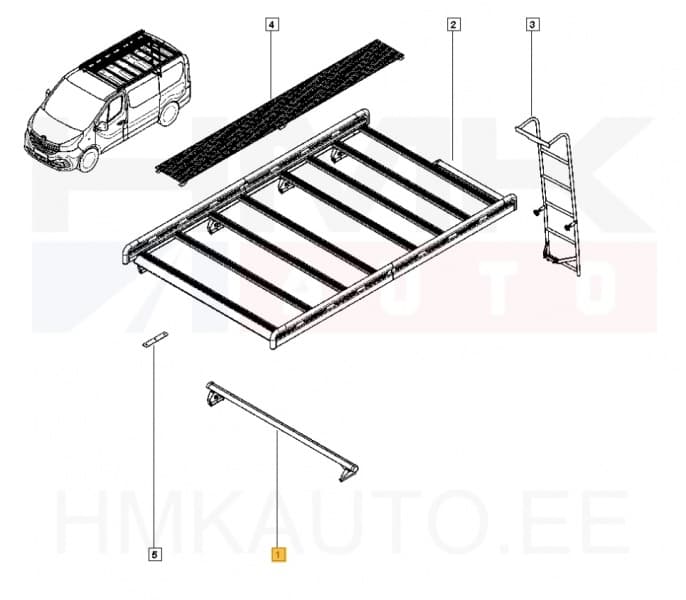 Katuseraami komplekt OEM Renault Trafic 2014-
