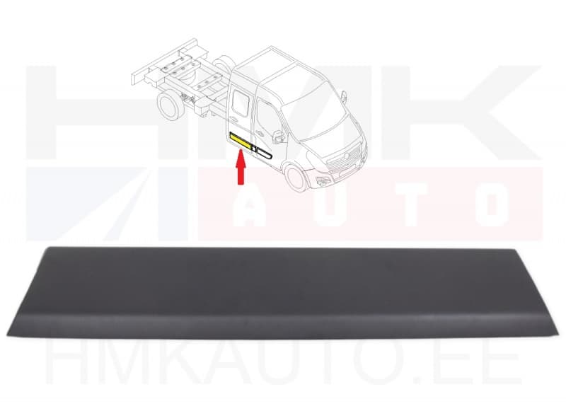 Külgukse liist parem OEM Renault Master III 2010- (topeltkabiin)