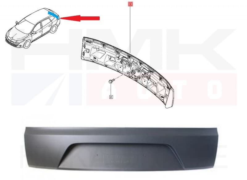 SOODUS!!! Tagaluugi plastikkate OEM Renault Megane III Grandtour 09-