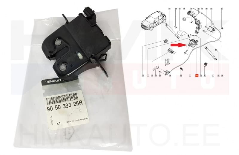 Tagaluugi lukusti OEM Dacia
