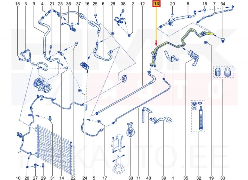 Konditsioneeri torud OEM Renault Espace V 2019-