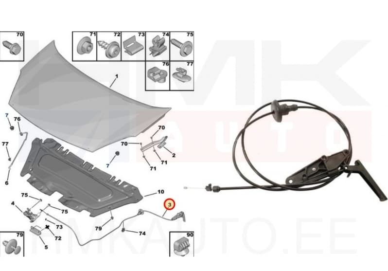 Kapotiluku tross koos hoovaga Berlingo/Partner 2008-