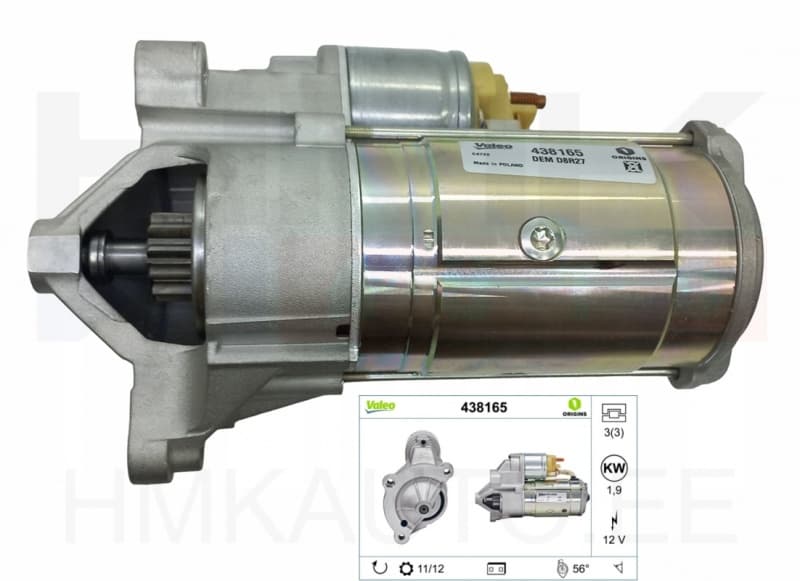 Starter Citroen/Peugeot/Fiat 2,0HDI/2,2HDI DW10/DW12