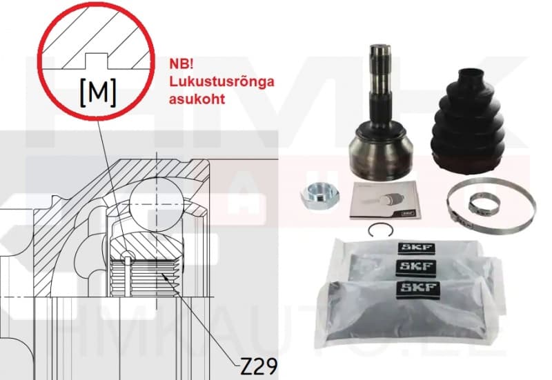 Veovõlli ots välimine Jumper/Boxer/Ducato 2,2/3,0HDI 2011-  35/29h.