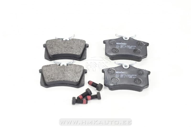 Piduriklotside komplekt tagumine Citroen/Peugeot/Renault/VAG