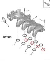 Sisselaskekollektori tihend OEM PSA/Ford/Mazda 1,6HDI