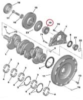 Väntvõlli rihmaratas (hammasrihmale) OEM Peugeot/Citroen 1.9D/2.0HDI