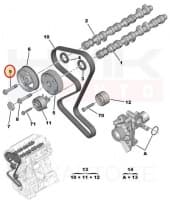 Nukkvõlli rihmaratta polt Citroen/Peugeot