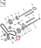 Hammasrihm OEM Peugeot/Citroen  2,7HDI  DT17