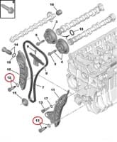 Ketitalla kinnituspolt OEM Citroen/Peugeot EP-mootorid
