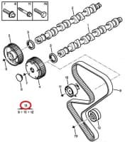 Hammasrihma komplekt OEM Citroen C4/Peugeot 307 2,0 16V  EW10J4S