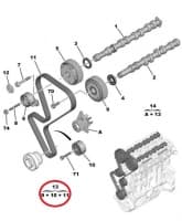 SOODUS!!! Hammasrihma komplekt OEM Citroen C2,C3,C4 / Peugeot 206,207,307 1,4 16V  ET3J4