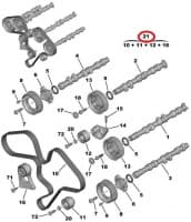 Hammasrihma komplekt OEM Citroen/Peugeot 3,0 V6  ES9