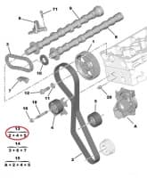 Hammasrihma komplekt OEM Citroen/Peugeot 2,0HDi 2009-