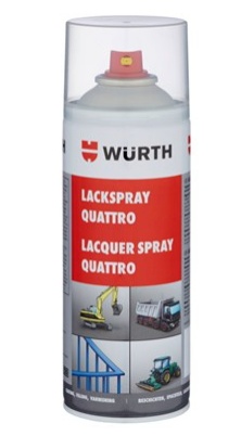 Värvispray quattro helehall  RAL 7035 Würth 400ml