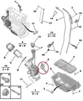 Õlifiltri korpuse tihend OEM Nemo/Bipper/Doblo/Fiorino 1,3HDi F13TE5