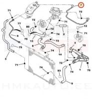 Paisupaagi ülevoolu toru OEM Citroen Berlingo/Peugeot Partner 02-08
