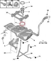 Kütusepumba kinnitusvõru tihend OEM PSA