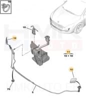 Tulepesuri katete komplekt OEM Peugeot 508 RXH