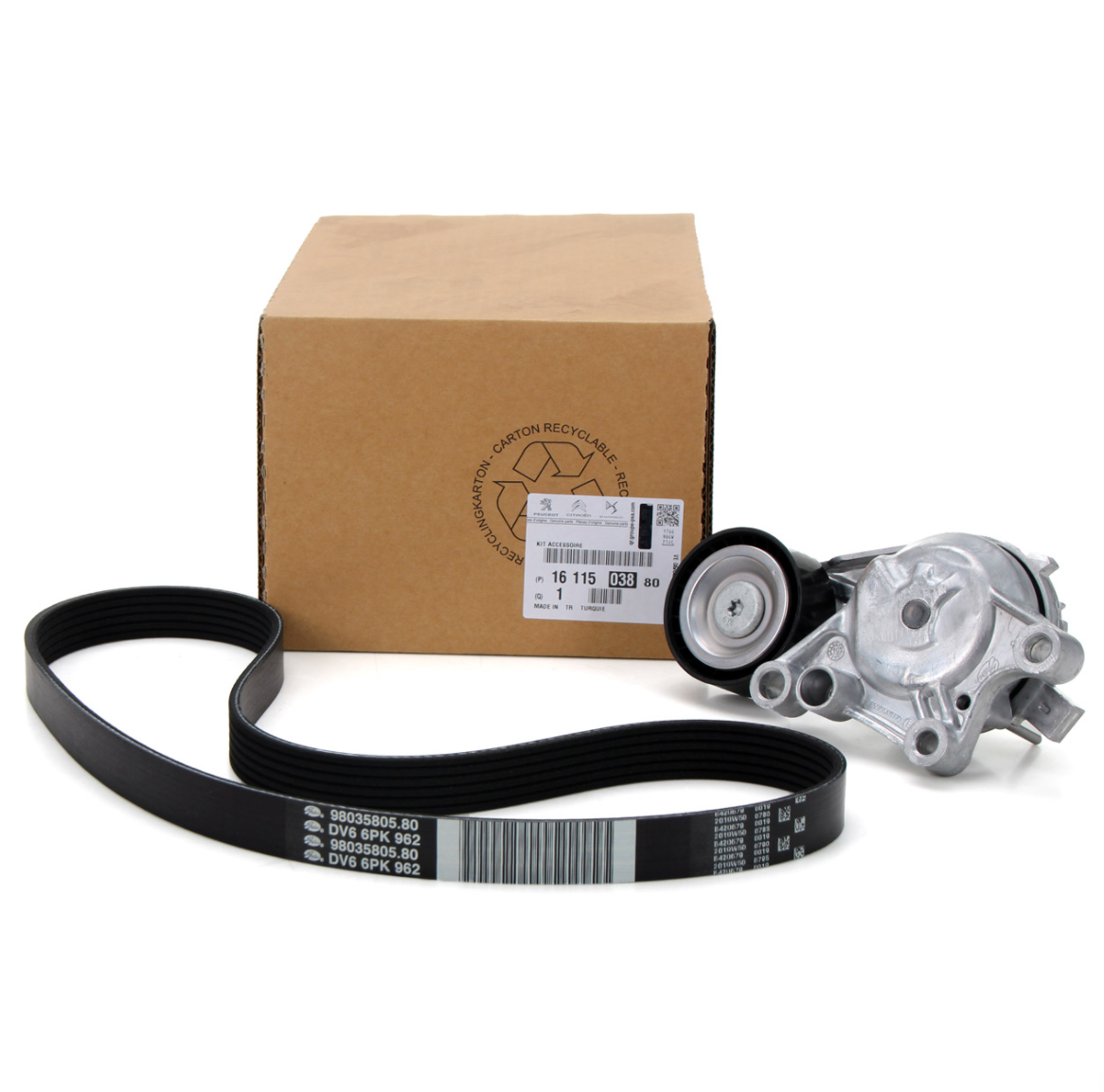 Mitmikkiilrihma komplekt OEM Citroen/Peugeot 1,6HDi