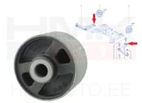 SOODUS!!! Esisilla õõtshoova puks, alumine tagumine Renault Laguna III , Latitude (tugevdatud)