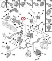 EGR klapi tihend OEM Citroen/Peugeot 2,0HDI