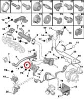 EGR klapi tihend OEM Citroen/Peugeot 2,0HDI