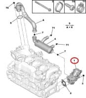 EGR klapp OEM Citroen/Peugeot/Ford 1,6HDI