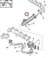 EGR jahutusradiaator OEM Jumper/Boxer/Ducato 2,2HDI